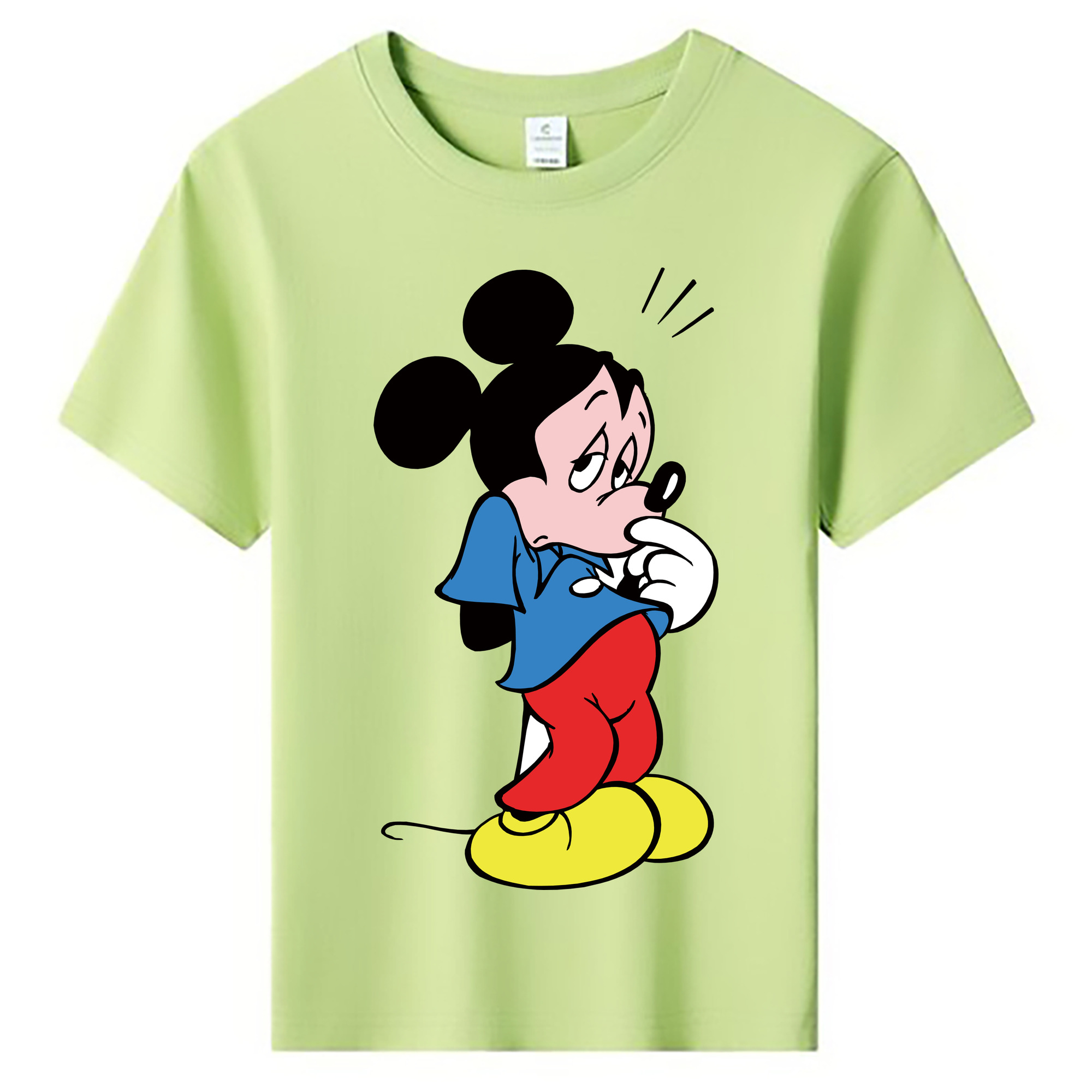ミッキーマウス Mickey Mouse 綿100％キッズTシャツ（フロントプリント）